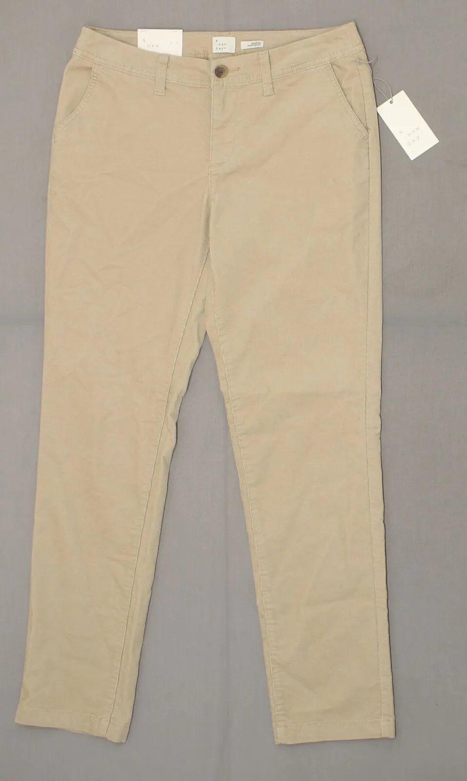 A New Day Women's Stretch Mid Rise Slim Corduroy Pants