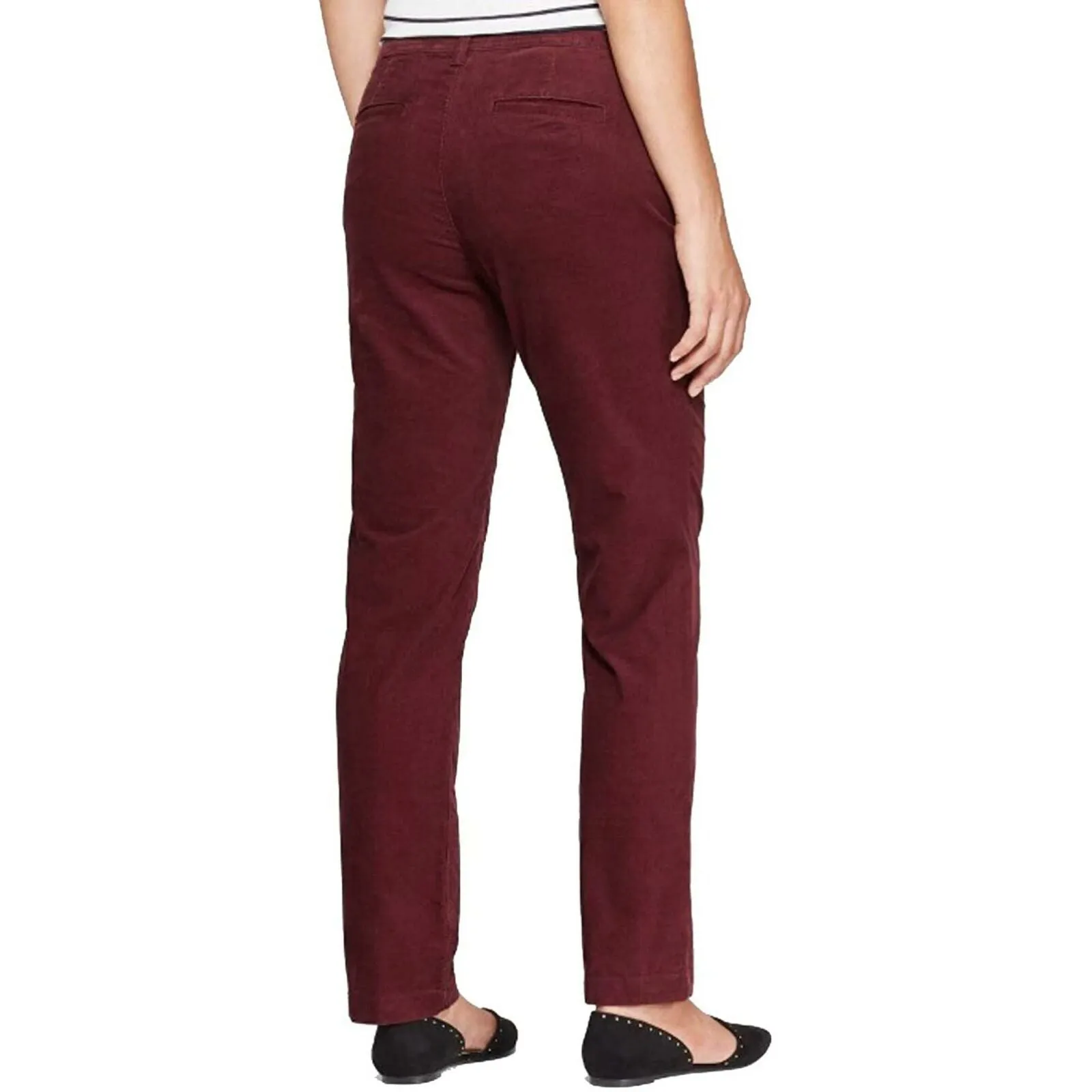 A New Day Women's Stretch Mid Rise Slim Corduroy Pants