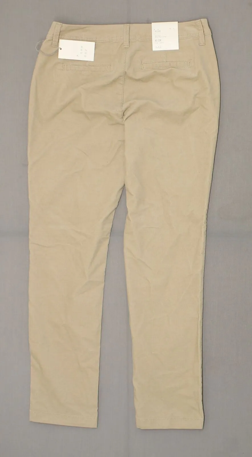 A New Day Women's Stretch Mid Rise Slim Corduroy Pants