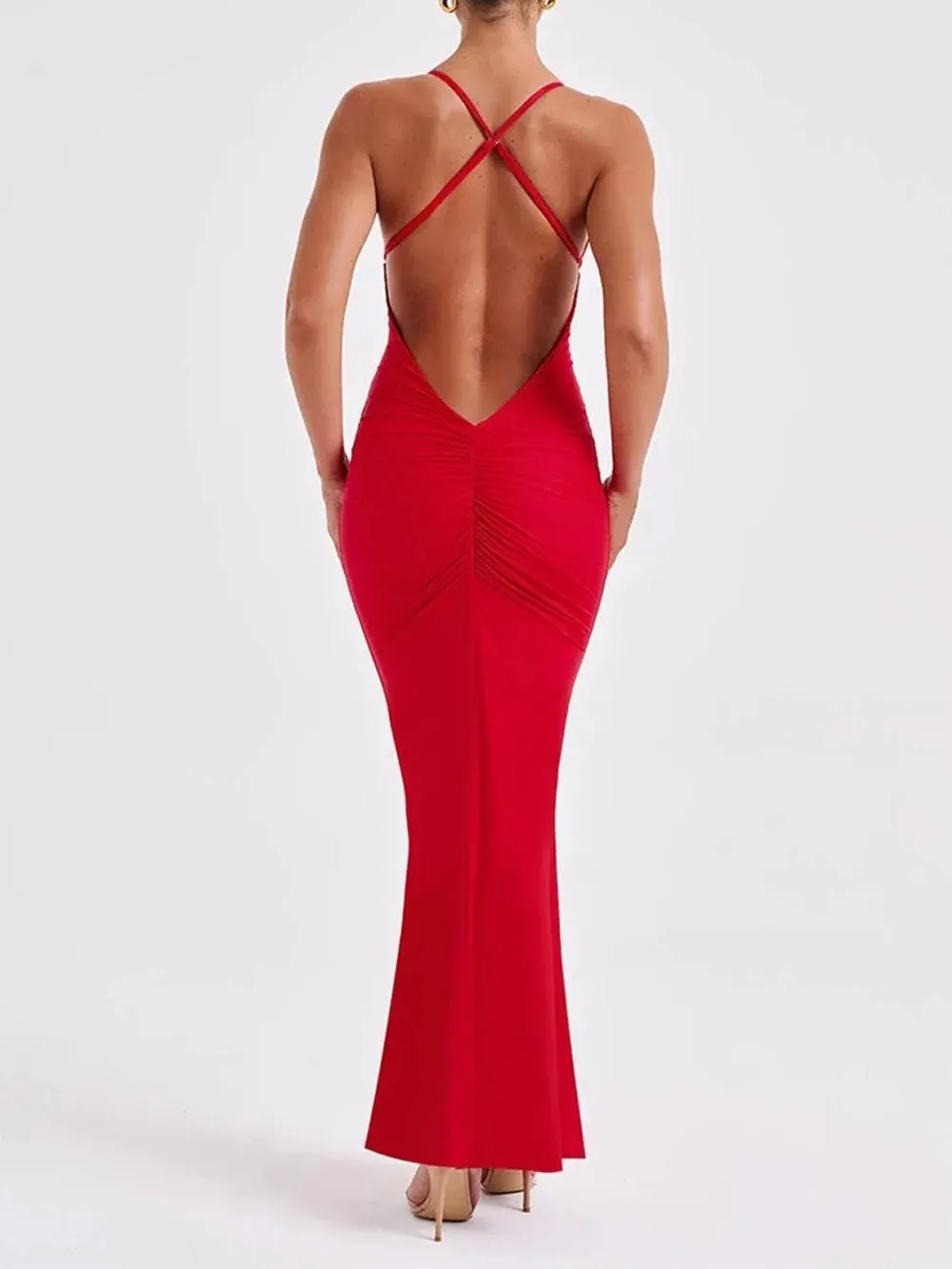 Abbey Backless Sleeveless Maxi Dress