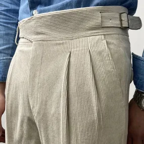 Aidase Office-trousers Men Dress Pants Autumn Winter Men Corduroy Suit Pant Casual British High Waist Pants Trousers Pantalones Hombre
