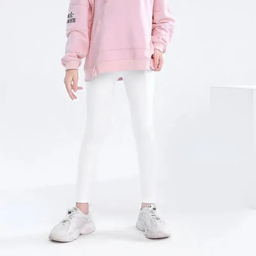 Autumn Solid Kid Leggings Girl Thin Tights Sweatpants 2 y Child Casual