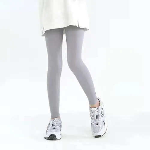 Autumn Solid Kid Leggings Girl Thin Tights Sweatpants 2 y Child Casual