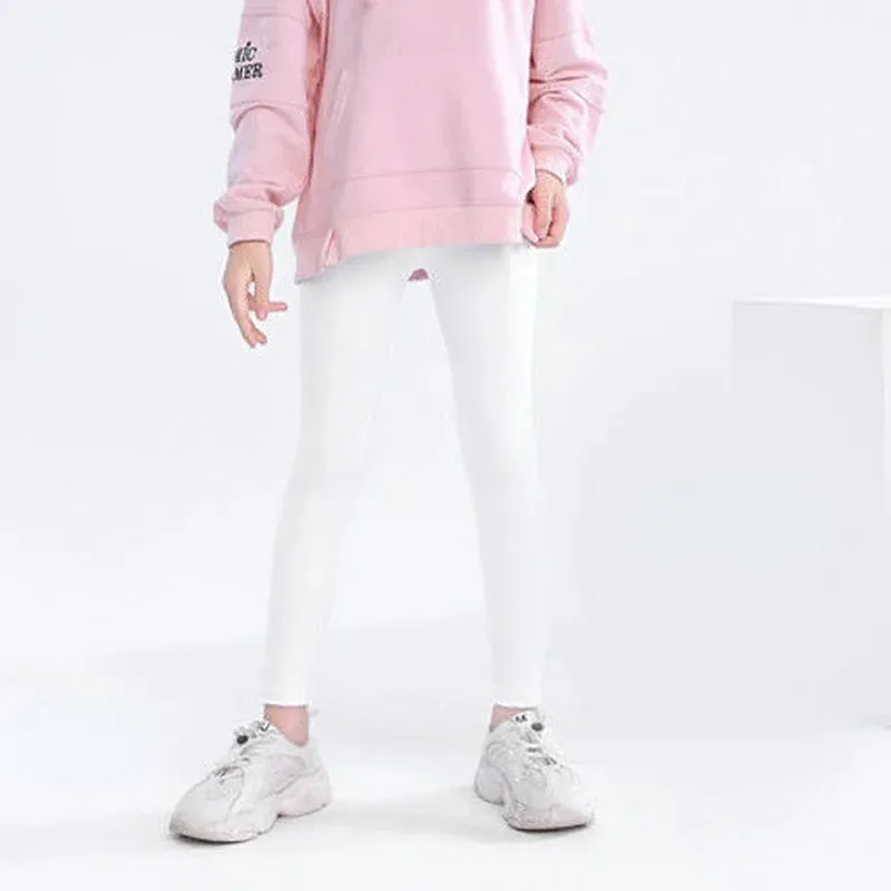 Autumn Solid Kid Leggings Girl Thin Tights Sweatpants 2 y Child Casual