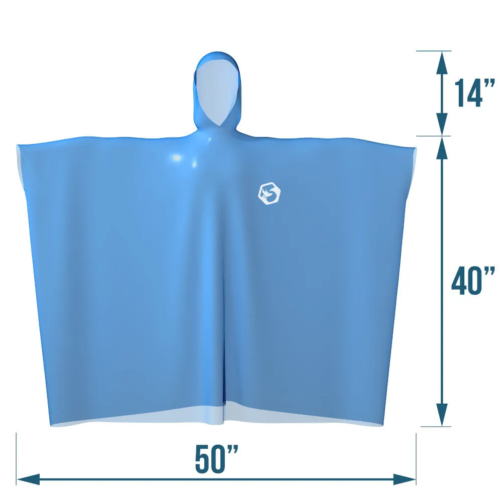 Disposable Rain Ponchos (Family 6 Pack)