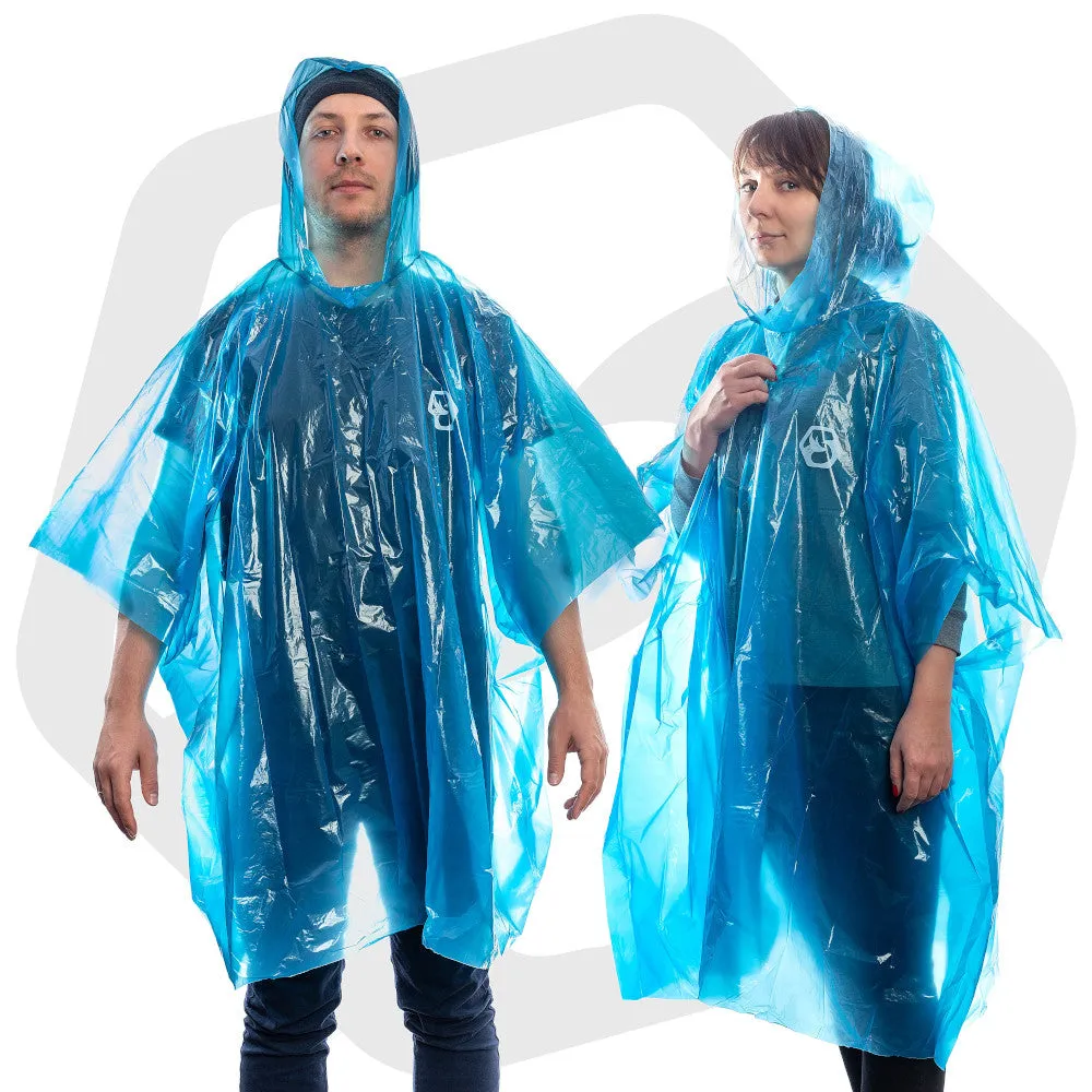 Disposable Rain Ponchos (Family 6 Pack)