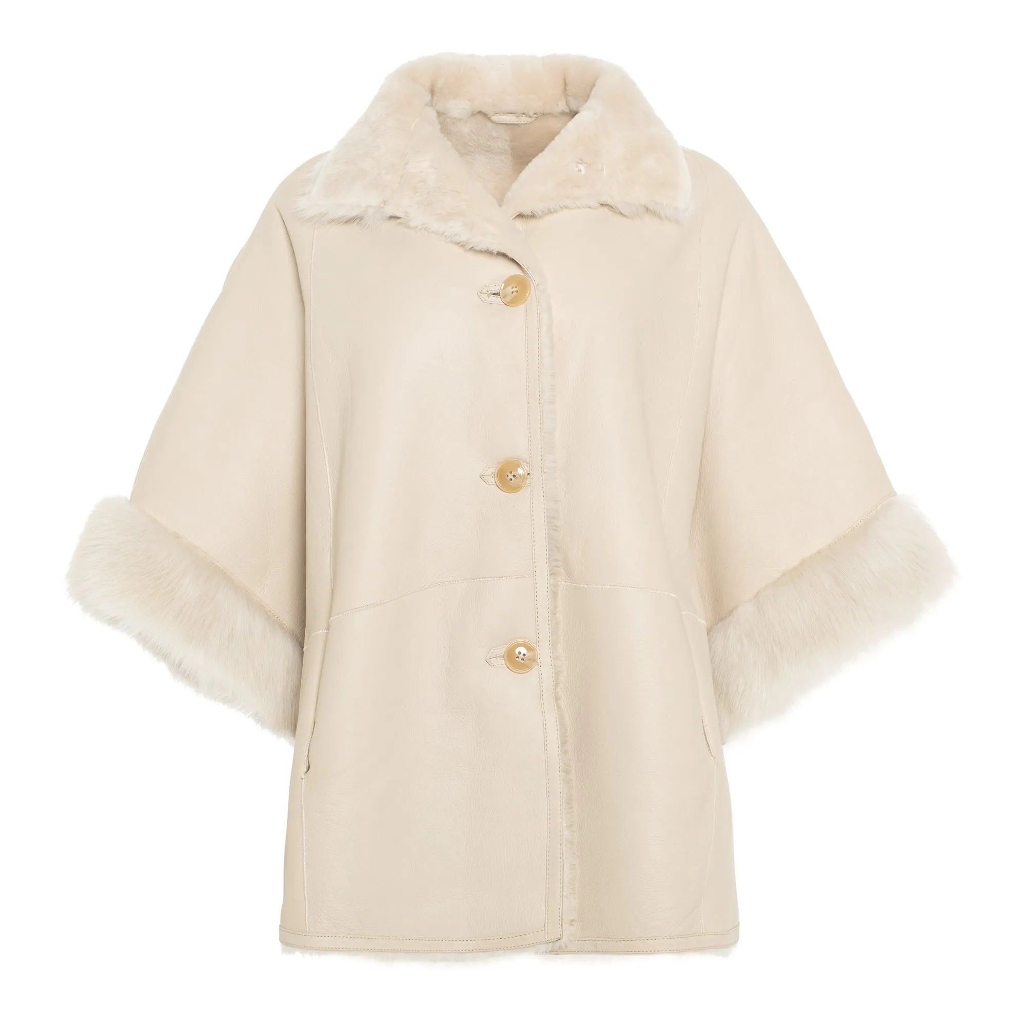 Mika Shearling cape