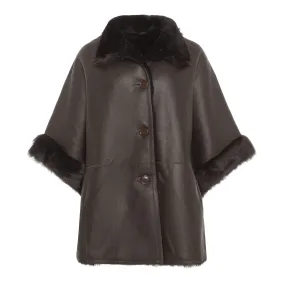 Mika Shearling cape