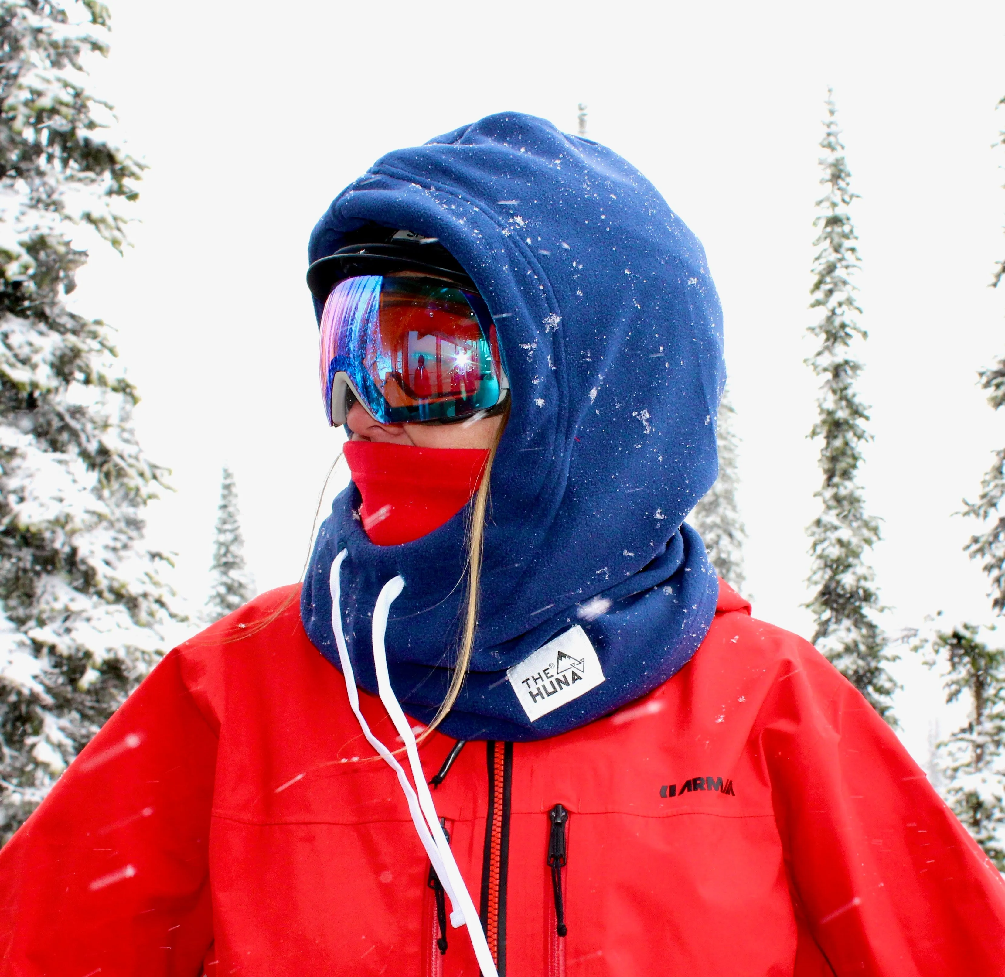 Red, White & Blue - Normal Fleece Helmet Hoodie